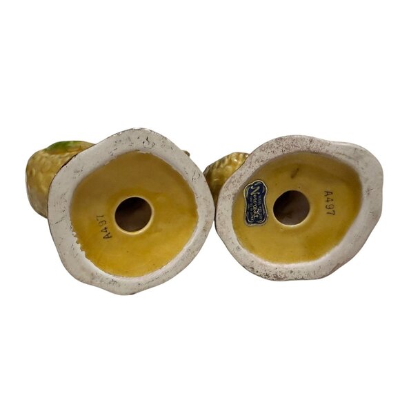 Vintage Norcrest Rooster & Hen Ceramic Figurines Hand-Painted Made In Japan READ - Picture 11 of 14